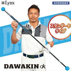 ◇新品・未使用◇Lynx GOLF リンクスゴルフ ダワ筋スティック スタンダードタイプ◇ターコイズx グレー◇素振り用スイング練習器具