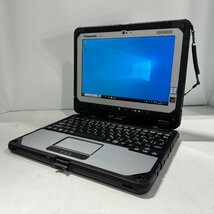 ◎1円～ Panasonic タフブック CF-20A0385VJ Intel Core m5-6Y57 メモリ4GB SSD128GB 10.1インチ 累積時間20H ACアダプタ付 /0229e6_画像1