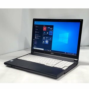 ■難あり1円～■富士通 Lifebook A577/RX i5-7100U メモリ4GB HDD500GB 15.6型HD DVD-RW Wi-Fi Win10pro 0327-S