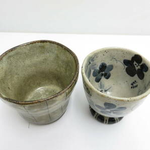 ☆まとめ売り 陶器 和食器 湯呑 7種 7客セット の画像3