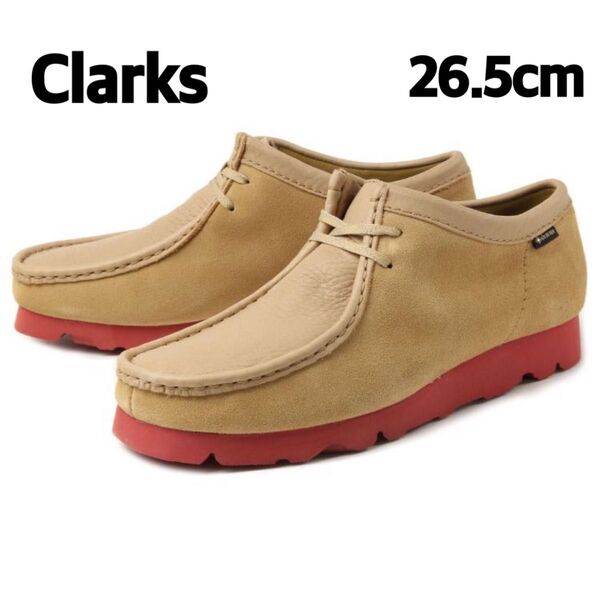 Clarks クラークス WALLABEE GTX ワラビー ゴアテックス メンズ men's ベージュ ブーツ 26.5cm