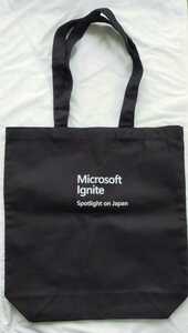 Microsoft マイクロソフト 黒のトートバッグとミニポーチとメモ帳3点セット