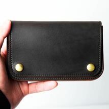 未使用品 ミドル トラッカーウォレット / Middle Tracker Wallet 財布 長財布 茶芯 ブラック_画像5