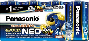 ○ パナソニック エボルタNEO 単1形アルカリ乾電池 4本パック LR20NJ/4SW