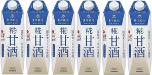 ○ マルコメ プラス糀 米糀からつくった糀甘酒LL 国産米100%使用 1000ml×6本