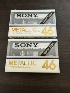 未開封品 SONY METALLIC 46 METAL POSITION カセットテープ ソニー 2本セット