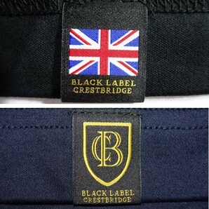ブラックレーベル クレストブリッジ  丸首  半袖  Tシャツ 黒  定価 18700円  109  Lサイズ  ⑬の画像9