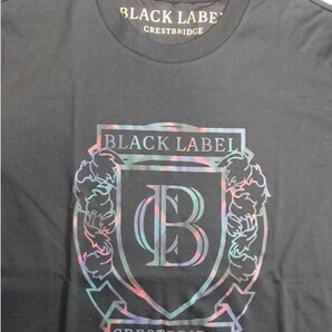 ブラックレーベル クレストブリッジ  丸首  半袖  Tシャツ 黒  定価 18700円  109  Lサイズ  ⑬の画像6