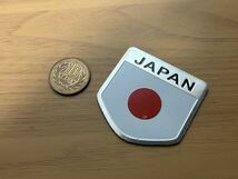 ★送料無料★ 2枚 まとめて 新品 約5×5cm 国旗 Japan 日本 日の丸 日章 エンブレム ステッカー シール 暴走族 旧車會 旧車 デコトラ 右翼_画像2