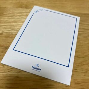 ヒルトン　メモ帳　Hilton プレミア