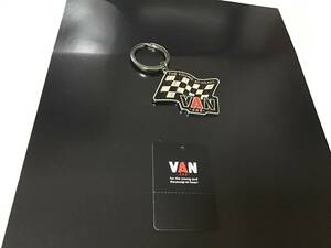 VAN JAC 　チェッカーフラッグ　キーホルダー　ブラック　新品　　J.PRESS Kent