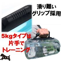 ５ｋｇ　ウォータートレーニングバッグ　専用フットポンプ付き　体幹トレーニング_画像2