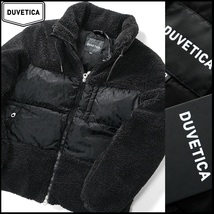 新品12万【 DUVETICA 】デュベティカ 22‐23AW/目を奪われる極上のシェルパ生地/ボアフリースダウンジャケット LUVIGO 50/L-XL相当/H_画像1