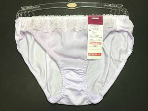 33 CLOSSHI ラベンダー シフォンベール ストレッチ パンティ Ｌ ツルツル しまむら