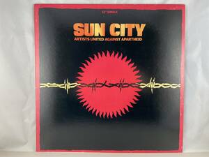 【MASTERDISK RL刻印】US盤　12” 33rpm　Artists United Against Apartheid 　SUN CITY