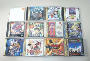 13★【ジャンク品】まとめて SEGA SATURN セガサターン ソフト エヴァンゲリオン ファイヤープロレスリングS など★398N7　/1ｂ*