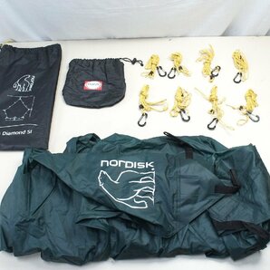 11◆【中古】NORDISK Voss Diamond SI ノルディスク ヴォス ダイアモンド SI アウトドア タープ 1~2人用 Tarp Green◆112N4 /5ｂ*の画像1