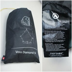 11◆【中古】NORDISK Voss Diamond SI ノルディスク ヴォス ダイアモンド SI アウトドア タープ 1~2人用 Tarp Green◆112N4 /5ｂ*の画像9