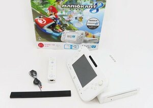 ○【任天堂 ニンテンドー】Wii U本体 マリオカート8セット 32GB シロ