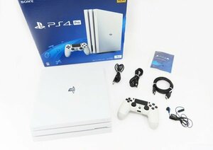 ♪○【SONY ソニー】PS4 Pro本体 1TB CUH-7200B グレイシャーホワイト