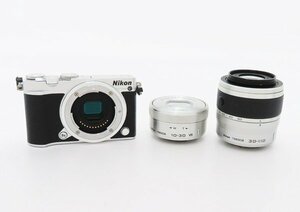 ◇【ニコン】Nikon 1 J5 ダブルズームレンズキット ミラーレス一眼カメラ シルバー