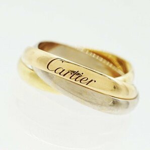 ◇【Cartier カルティエ】K18 トリニティ リング ＃49の画像1