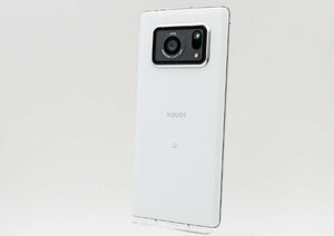 ◇美品【SoftBank/SHARP】AQUOS R6 SIMロック解除済み A101SH スマートフォン ホワイト ネットワーク利用制限△