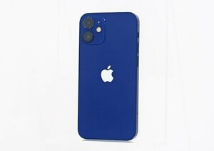 ◇【SoftBank/Apple】iPhone 12 mini 64GB SIMロック解除済 MGAP3J/A スマートフォン ブルー ネットワーク利用制限△