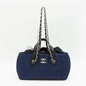 ☆◇美品【CHANEL シャネル】インザミックス ラフィア 2WAY チェーン ショルダーバッグ ハンドバッグの画像1