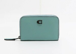 ◇美品【COACH コーチ】コイン・カードケース C6723 ライトブルー