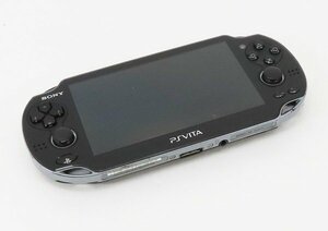 ○ジャンク【SONY ソニー】PS Vita 3G/Wi-Fiモデル PCH-1100 クリスタルブラック