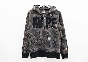 ◇【Aape BY A BATHING APE エーエイプ by アベイシングエイプ】ジップパーカー M