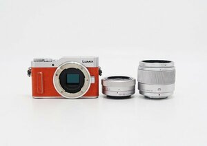 ◇【Panasonic パナソニック】LUMIX DC-GF10 W-D ダブルレンズキット ミラーレス一眼カメラ オレンジ