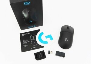 ◇美品【Logicool ロジクール】G PRO ゲーミングマウス G-PPD-002WLr USBマウス ブラック