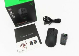 ◇美品【RAZER レイザー】VIPER ULTIMATE ゲーミングマウス USBマウス ブラック