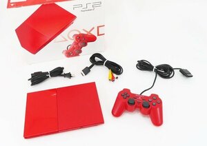 ○【SONY ソニー】PS2本体 SCPH-90000 シナバーレッド