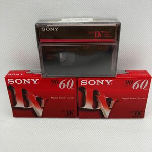 【新品未開封】SONY ソニー DV ミニDVカセット ３個セット