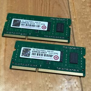 Transcend DDR3L-1600 SODIMM 8GB(4GB 2枚組) 