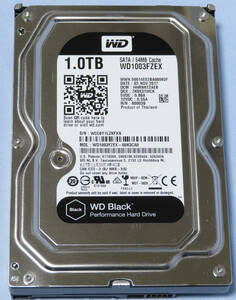 3.5インチHDD Western Digital Black WDC WD1003FZEX-00K3CAD 1TB 中古動作品