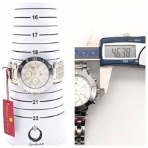 【未使用品】 Salvatore Marra サルバトーレマーラ クォーツ メンズ 腕時計 10気圧防水 シルバー SM14118 箱_画像7