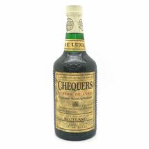 【未開栓】 CHEQUERS チェッカーズ スーパー デラックス スコッチ ウイスキー 特級 750ml 43%_画像1