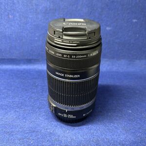 S2113/【個人保管品】CANON ZOOM LENS EF-S 55-250mm F4-5.6 IS IMAGE STABILIZER HAKUBA プロテクターレンズ カメラレンズ キャノン 