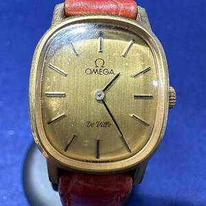 T3/【中古品】オメガ OMEGA デビル 625 ゴールド文字盤 手巻き 腕時計 