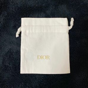 Dior ディオール 巾着袋ノベルティ ポーチ　ホワイト