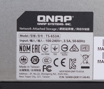  QNAP TS-653A 6ベイ NAS（Intel Quad-Core Celeronモデル）（中古、現状渡し） QTS5.1_画像5