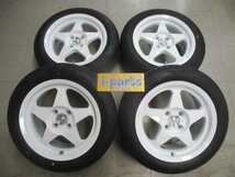 未使用アウトレット品　ELEMENT1269　15インチ4本　6.5J＋35　4H100　新品185/55R15　ホワイト　越谷_画像1