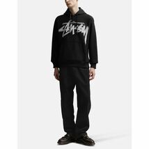 stussy ステューシー Dizzy Stock Hoodie パーカー スウェット L ブラック 黒_画像3