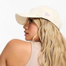 NEW ERA ニューエラ 9TWENTY キャップ NY レディース キャップ ベージュ ピンク 海外限定 正規品_画像3