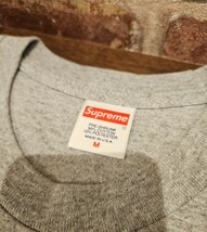 極美品★Supreme★Shop Tee Medium Mサイズ Heather Grey ヘザーグレー Tシャツ クラシックロゴ シュプリーム_画像4