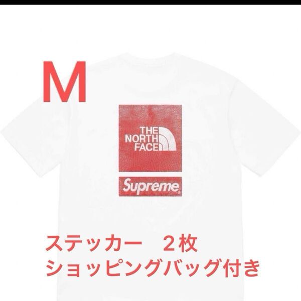 Supreme x The North Face S/S Top whiteサイズ　Mカラー　ホワイト